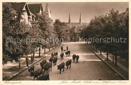 AK / Ansichtskarte Wernigerode_Harz Neuer Markt Blick vom Hotel zur Sonne Wernigerode Harz