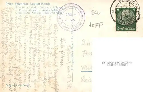 AK / Ansichtskarte Sohland_Spree Panorama vom Prinz August Turm  Sohland_Spree