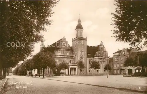 AK / Ansichtskarte Coswig_Anhalt Rathaus Coswig Anhalt