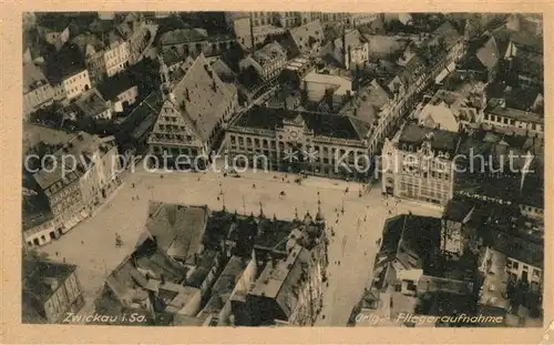 AK / Ansichtskarte Zwickau_Sachsen Fliegeraufnahme Zwickau Sachsen