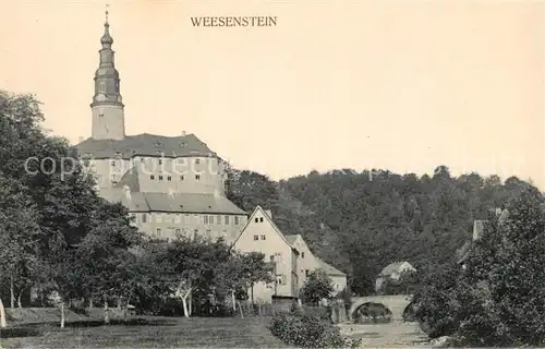 AK / Ansichtskarte Weesenstein Schloss Weesenstein