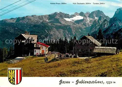 AK / Ansichtskarte Gosau_Oberoesterreich Gablonzerhaus Dachsteingebirge Gosau_Oberoesterreich