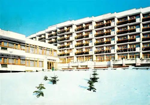 AK / Ansichtskarte Luhacovice Zotavovna ROH Hotel im Winter Luhacovice