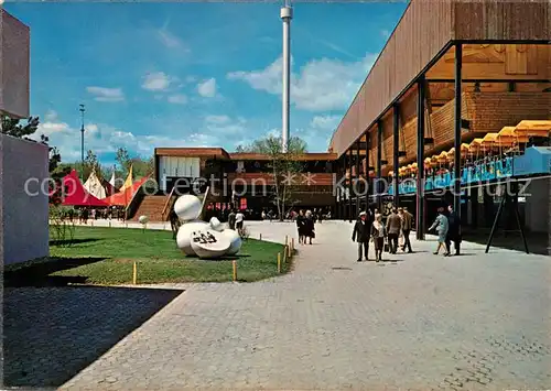 AK / Ansichtskarte Lausanne_VD Exposition nationale suisse Secteur Art de vivre Le sanctuaire Lausanne VD