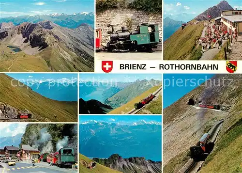 AK / Ansichtskarte Brienz Rothornbahn Berggaststaette Bergbahn Alpenpanorama Brienz Rothornbahn