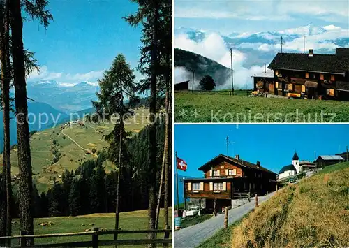 AK / Ansichtskarte Trans_Hinterrhein Gasthaus Pension Edelweis Landschaftspanorama Domleschg Alpen Trans Hinterrhein