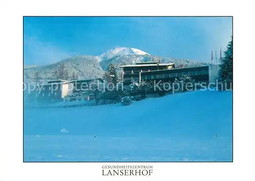 AK / Ansichtskarte Lans_Tirol Gesundheitszentrum Lanserhof Winterlandschaft Alpen Lans_Tirol