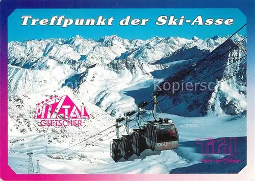 AK / Ansichtskarte Garmisch Partenkirchen Pitztal Gletscher Pitz Panoramabahn Bergbahn Alpenpanorama Garmisch Partenkirchen