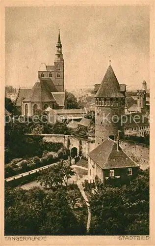 AK / Ansichtskarte Tangermuende Stadtbild Tangermuende