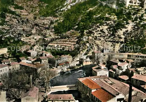 AK / Ansichtskarte Fontaine de Vaucluse Fliegeraufnahme Fontaine de Vaucluse