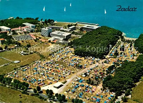 AK / Ansichtskarte Zadar Fliegeraufnahme Camping Borik Zadar