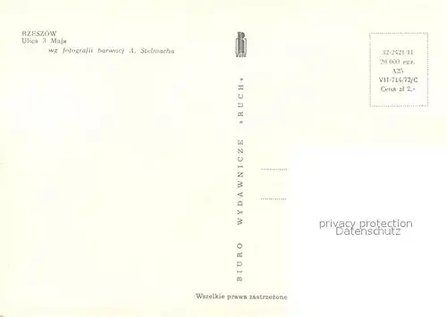 AK / Ansichtskarte Rzeszow Ulica 3. Maja Rzeszow