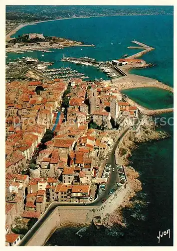 AK / Ansichtskarte Antibes_Alpes_Maritimes Fliegeraufnahme Port et Fort Carre Antibes_Alpes_Maritimes