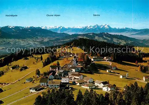 AK / Ansichtskarte Sulzburg_Bregenz_Vorarlberg Fliegeraufnahme mit Saentis Churer Alpen Sulzburg_Bregenz