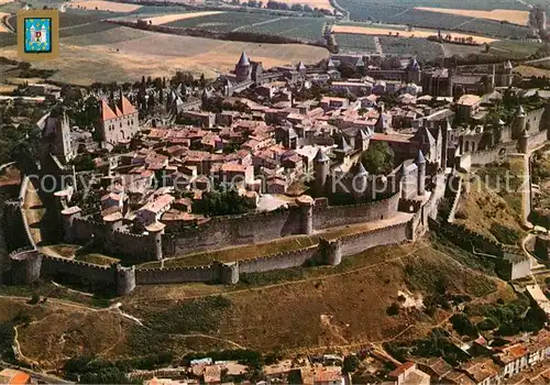 AK / Ansichtskarte Carcassonne Fliegeraufnahme Carcassonne