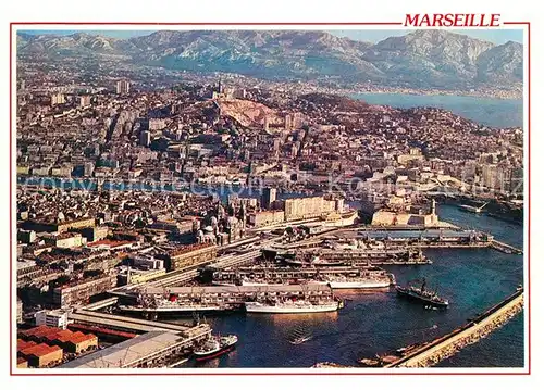 AK / Ansichtskarte Marseille_Bouches du Rhone Fliegeraufnahme Notre Dame  Marseille