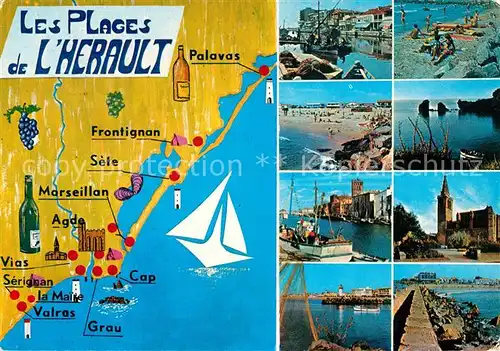 AK / Ansichtskarte Palavas les Flots_Herault Les Plages de  L Herault Palavas les Flots_Herault