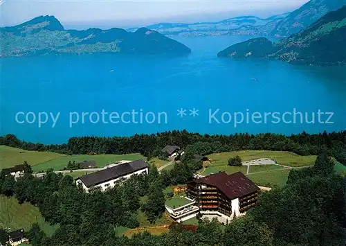 AK / Ansichtskarte Emmetten Fliegeraufnahme Heimstaette SPM Konferenz Ferienzentrum Emmetten