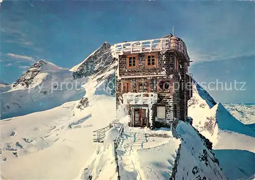 AK / Ansichtskarte Jungfraujoch Sphinx Observatorium Jungfrau Winter Jungfraujoch