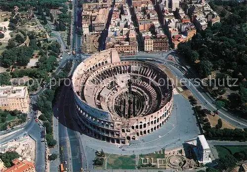 AK / Ansichtskarte Roma_Rom Fliegeraufnahme Colosseum Roma_Rom