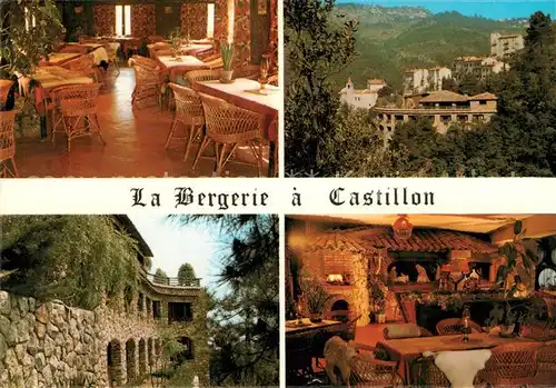 AK / Ansichtskarte Castillon_Alpes Maritimes La Bergerie Restaurant Salon Castillon_Alpes Maritimes