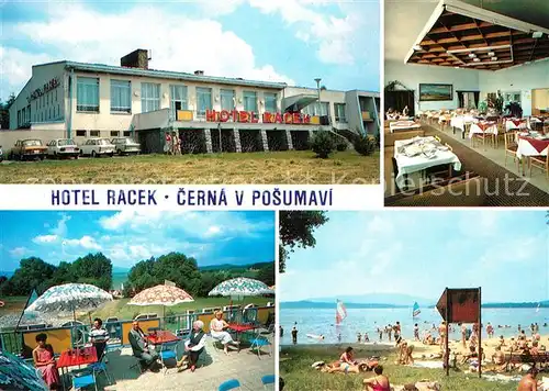 AK / Ansichtskarte Cerna_v_Posumavi Hotel Racek Strand Cerna_v_Posumavi