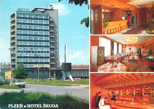 AK / Ansichtskarte Plzen_Pilsen Hotel Skoda Plzen Pilsen