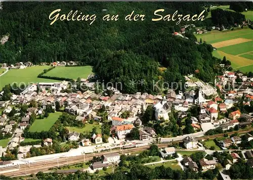 AK / Ansichtskarte Golling_Salzach Fliegeraufnahme Golling Salzach