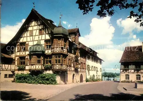 AK / Ansichtskarte Gottlieben Restaurant Gasthof Waaghaus Drachenburg Gottlieben