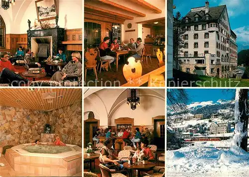 AK / Ansichtskarte St_Moritz_Bad_GR Hotel La Margna Winter Sommer St_Moritz_Bad_GR