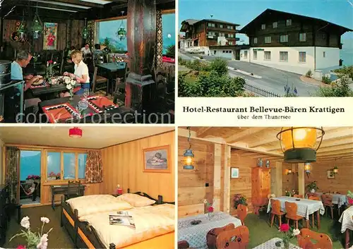 AK / Ansichtskarte Krattigen Hotel Restaurant Bellevue Baeren Krattigen