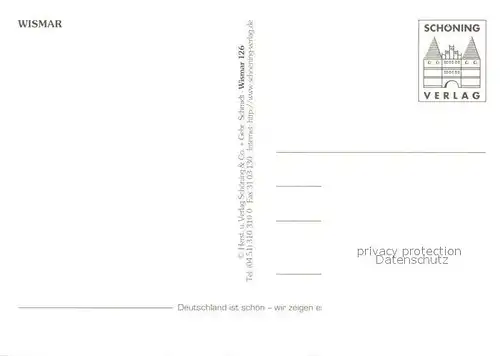 AK / Ansichtskarte Wismar_Mecklenburg Wasserkunst Marktplatz Hafen Wismar_Mecklenburg