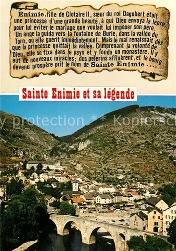 AK / Ansichtskarte Sainte Enimie Les Gorges du Tarn Sainte Enimie