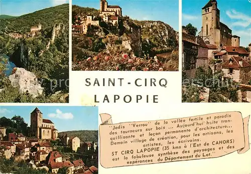AK / Ansichtskarte Saint Cirq Lapopie Altstadt Saint Cirq Lapopie