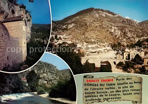 AK / Ansichtskarte Sainte Enimie Les Gorges du Tarn Sainte Enimie