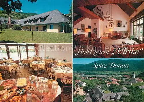 AK / Ansichtskarte Spitz_Donau Hotel garni Ulrike Restaurant Ortspanorama Spitz Donau