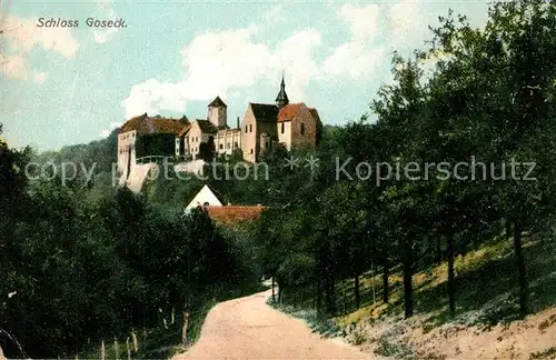 AK / Ansichtskarte Goseck Schloss Goseck Goseck