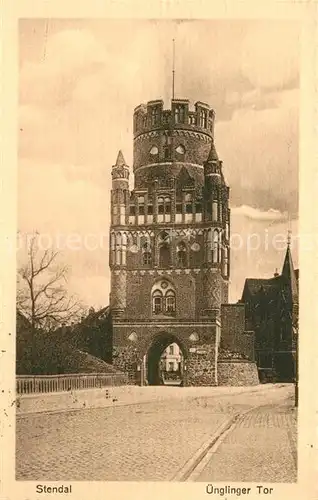 AK / Ansichtskarte Stendal uenglinger Tor Stendal