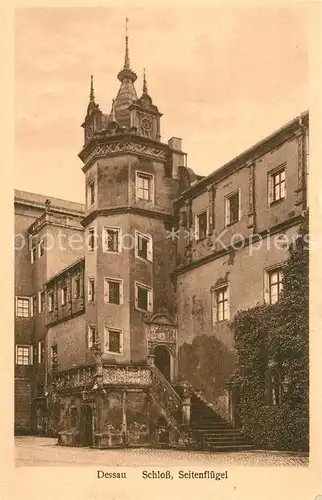 AK / Ansichtskarte Dessau Rosslau Schloss Seitenfluegel Dessau Rosslau