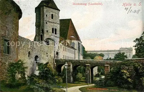 AK / Ansichtskarte Halle_Saale Moritzburg Landseite Halle_Saale