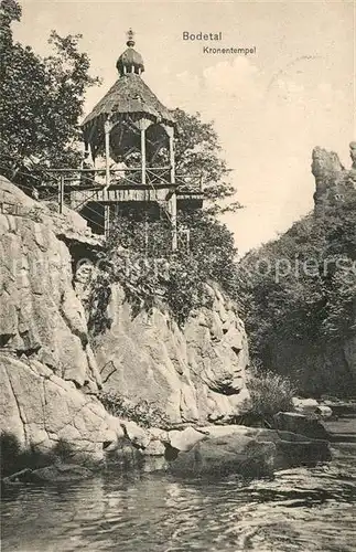 AK / Ansichtskarte Bodetal_Harz Kronentempel Bodetal Harz