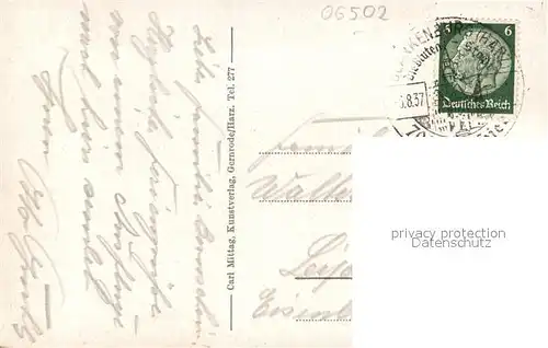 AK / Ansichtskarte Thale_Harz Eingang ins Bodetal Kirche Thale_Harz