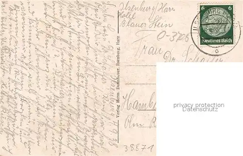 AK / Ansichtskarte Ilsenburg_Harz Blick vom Ilsestein ins Ilsetal Ilsenburg Harz