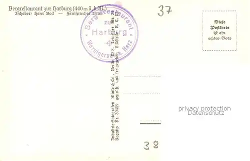 AK / Ansichtskarte Wernigerode_Harz Fliegeraufnahme mit Bergrestaurant zur Harzburg Wernigerode Harz