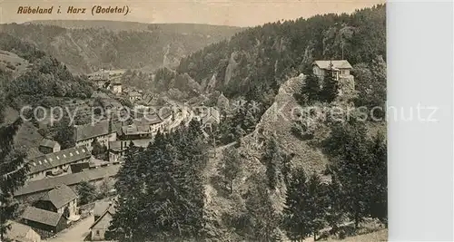 AK / Ansichtskarte Ruebeland_Harz Blick ins Bodetal Ruebeland_Harz