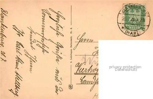 AK / Ansichtskarte Blankenburg_Harz Marktplatz Blankenburg_Harz