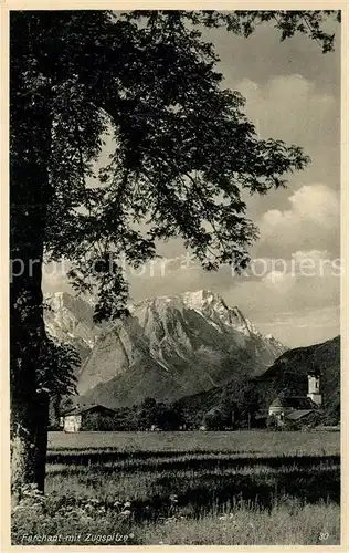 AK / Ansichtskarte Farchant mit Zugspitze Farchant