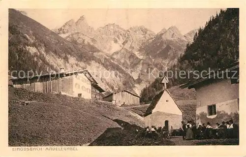 AK / Ansichtskarte Einoedsbach mit Maedelegabel Gruppe Einoedsbach