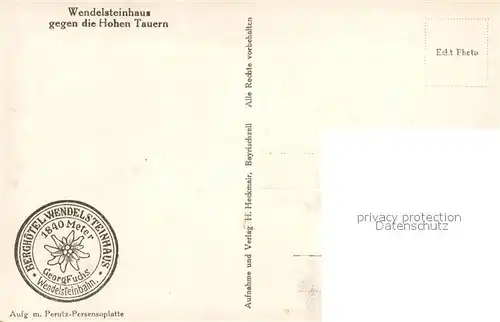 AK / Ansichtskarte Wendelsteinhaus mit den Hohen Tauern und Grossglockner Wendelsteinhaus