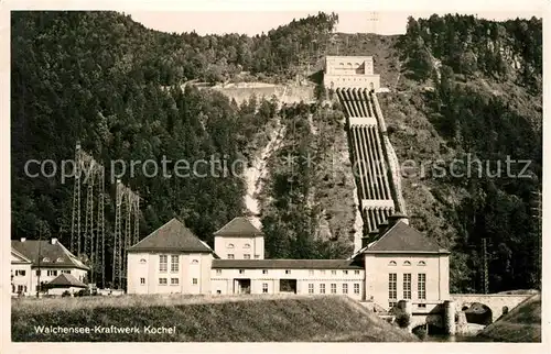 AK / Ansichtskarte Kochel_See Walchensee Kraftwerk Kochel_See